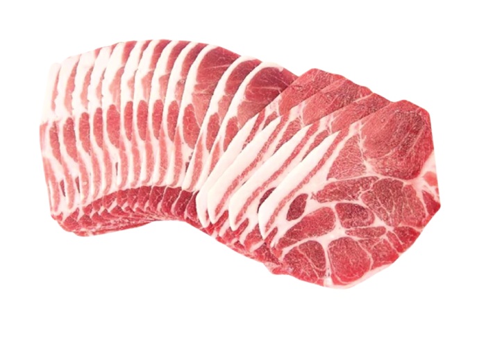 Pork butt sliced